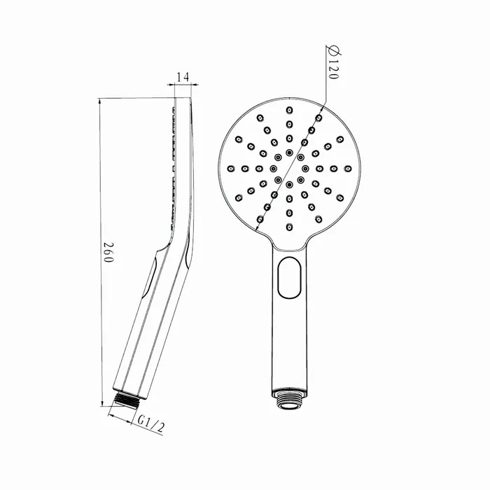 Pavia Twin Shower Half Rail Chrome - Image 7