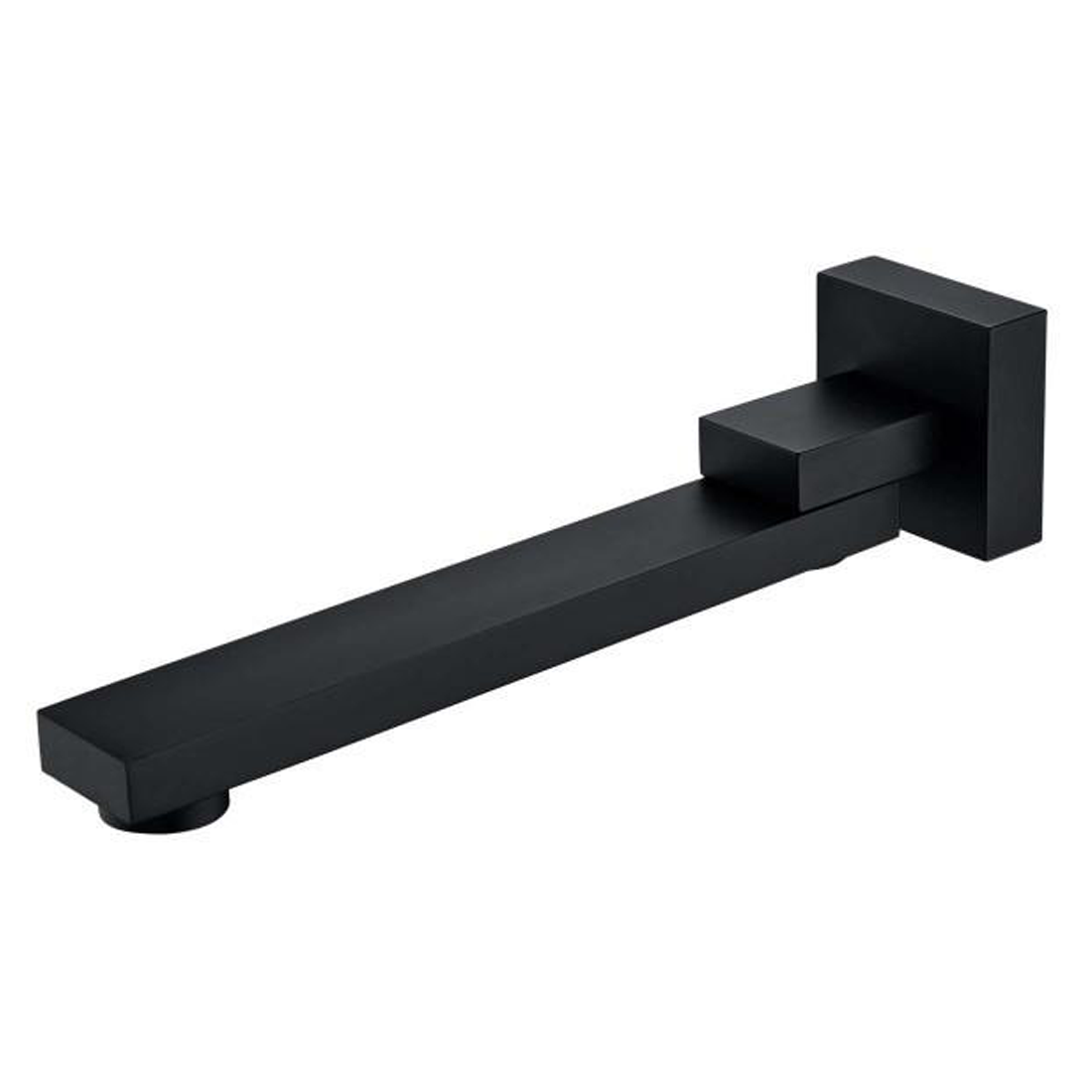 Eckig Square Swivel Bath Spout Matte Black