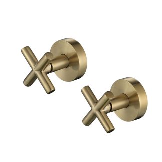 Ryker 1/4 Turn Wall Top Assemblies Brushed Bronze