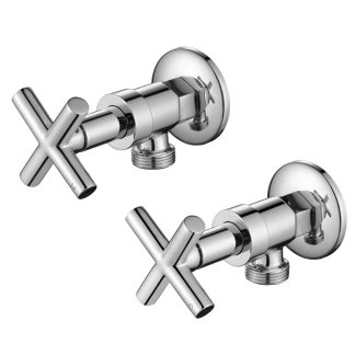 Ryker 1/4 Turn Washing Machine Stops Chrome