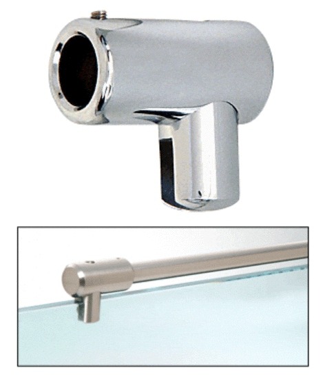 Support Bar Bracket 10mm Glass Chrome - Image 2