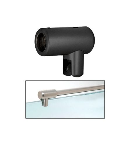 Support Bar Bracket 10mm Glass Matte Black - Image 2