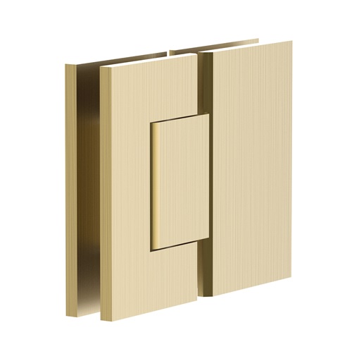 ADP Shower Screen Hinge Glass to Glass Brushed Brass