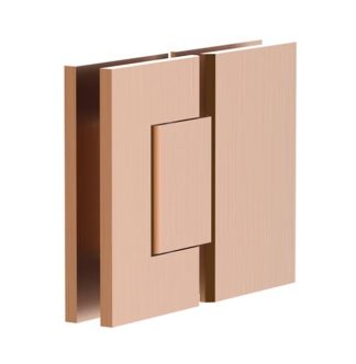 ADP Shower Screen Hinge Glass to Glass Brushed Copper