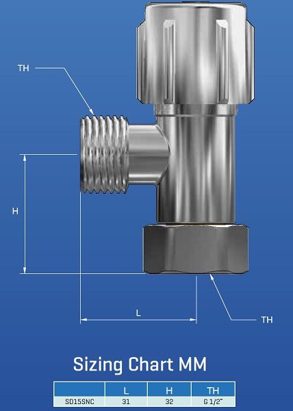 Cistern Stop Quarter Turn Swivel Nut - Image 2