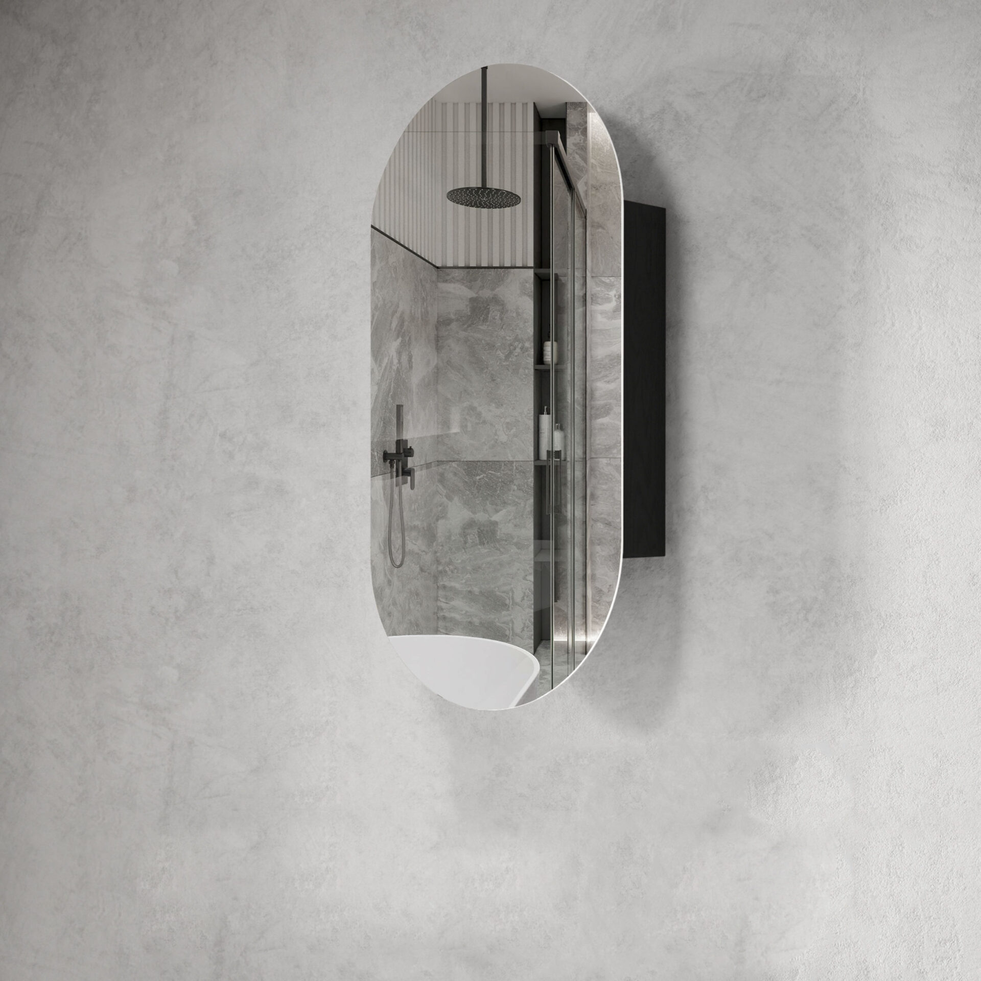 Noosa Black Oak Shaving Cabinet - Image 3