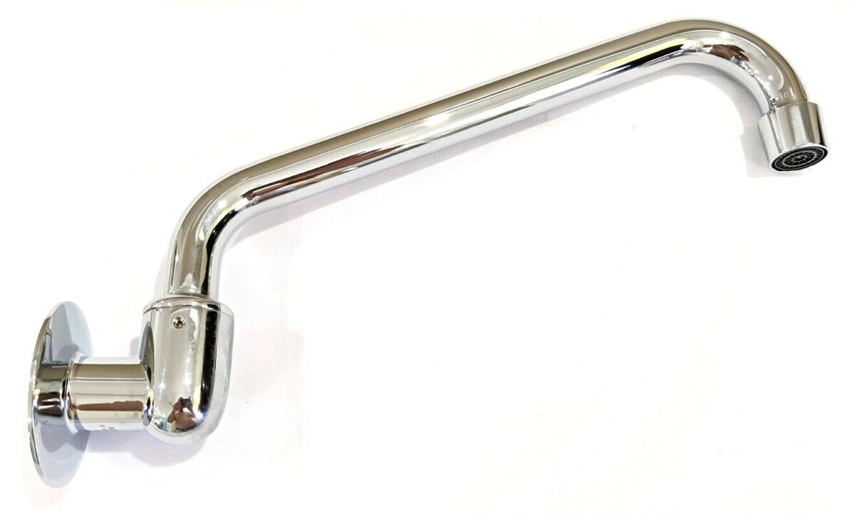Swivel Sink Wall Spout 225mm Chrome - Image 2
