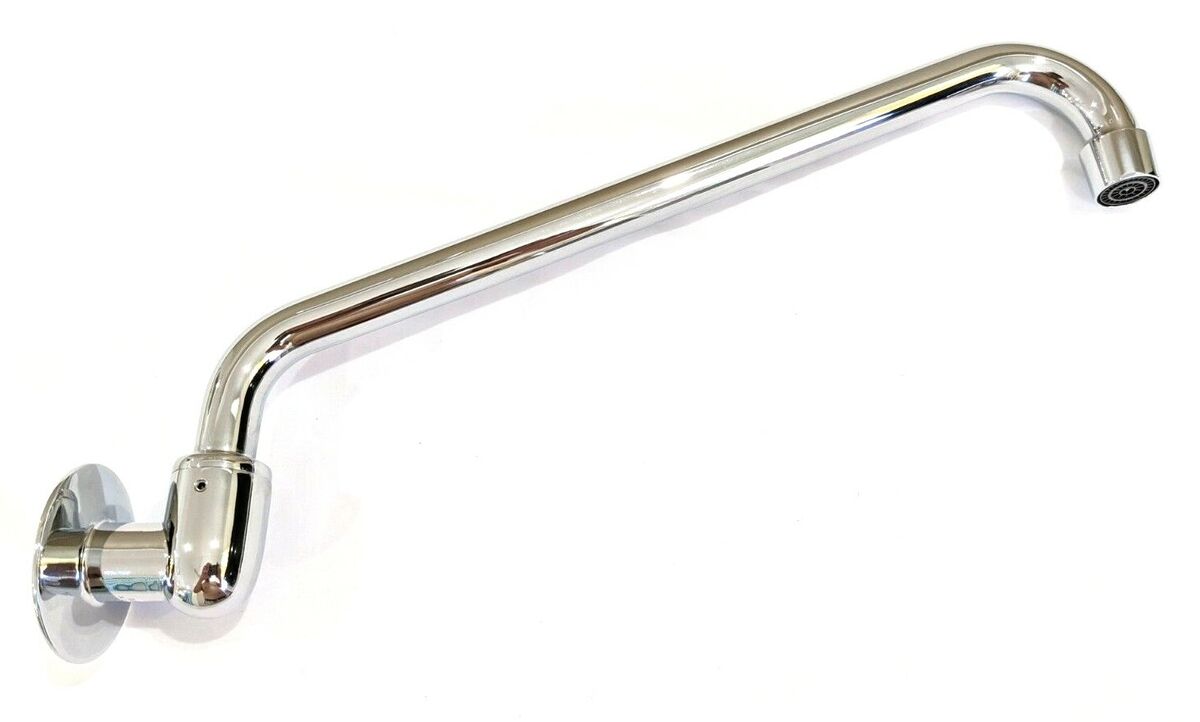 Swivel Sink Wall Spout 300mm Chrome - Image 2