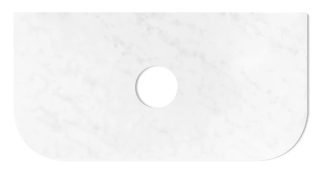 Bondi 900 Solid Surface Cloudy Carrara Stone Top