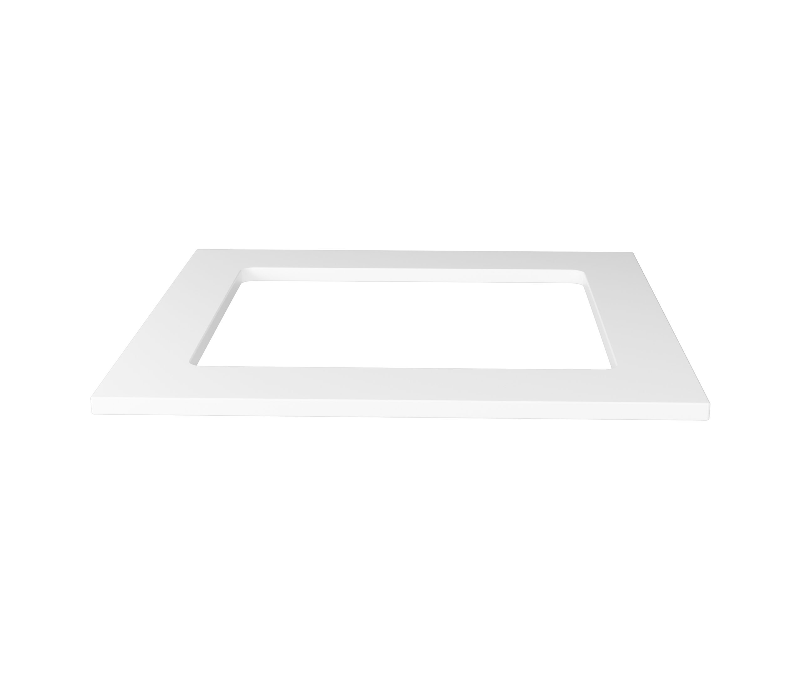 Pure White Stone Top 650mm - Image 2