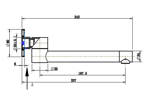 Star Swivel Bath Spout Brushed Nickel - Image 2