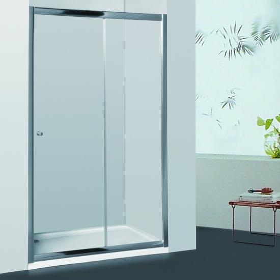 Samford Semi Frameless Sliding Door Shower Silver 920 - 1000mm
