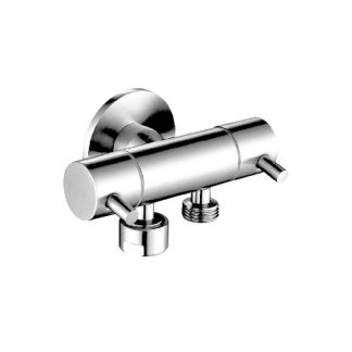 Dual Control Mini Cistern Cock Chrome