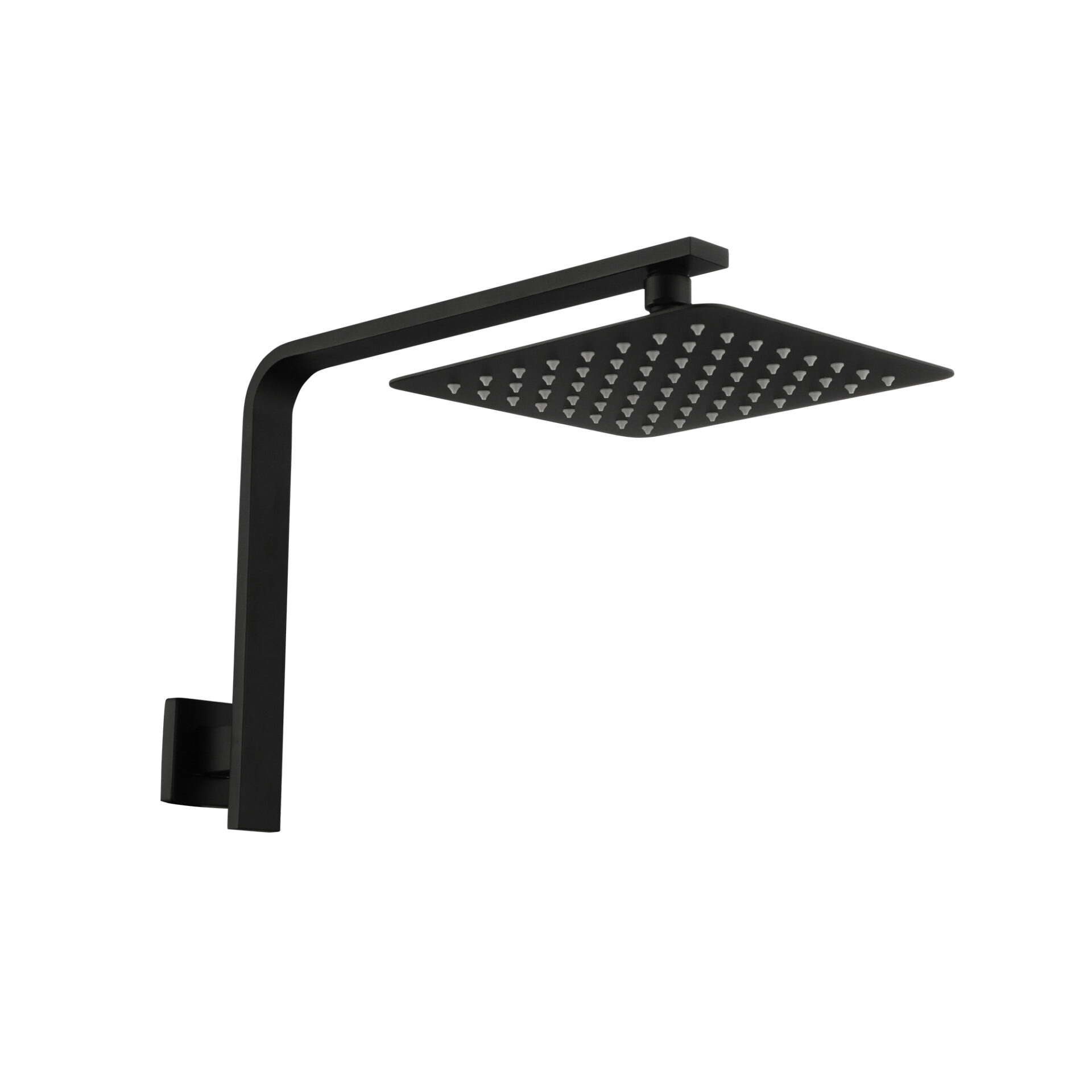 Liberty Gooseneck Fixed Shower Matte Black