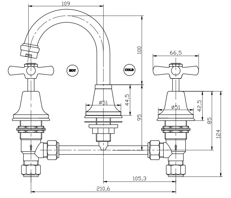 HM Basin Set with Maxus Spindles - Image 2