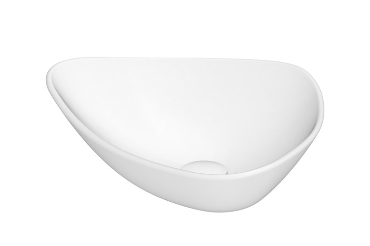 Fiore Above Counter Ceramic Basin Matte White - Image 5