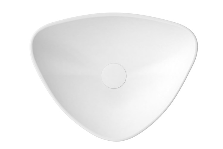 Fiore Above Counter Ceramic Basin Matte White - Image 3