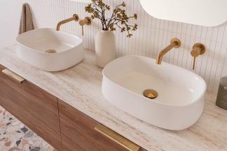Hewitt Above Counter Ceramic Basin Gloss White