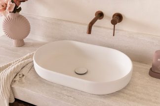 Marilyn Ceramic Above Counter Basin Gloss White