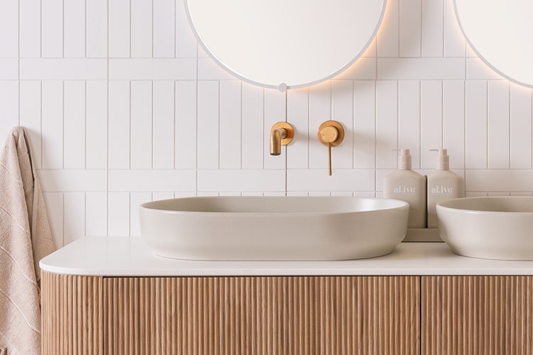 Marilyn Ceramic Above Counter Basin Matte Concrete - Image 4