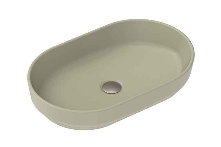 Marilyn Ceramic Above Counter Basin Matte Olive - Image 4