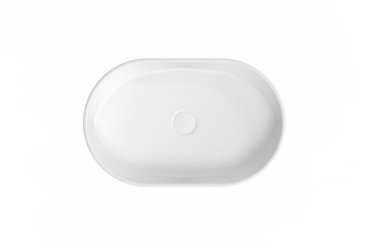 Marilyn Ceramic Above Counter Basin Matte White - Image 5