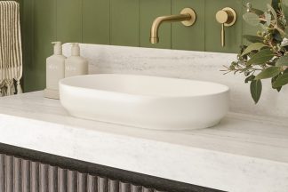 Marilyn Ceramic Above Counter Basin Matte White