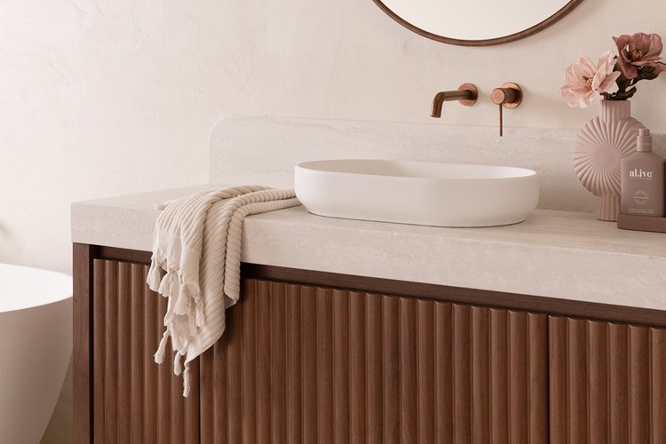 Marilyn Ceramic Above Counter Basin Matte White - Image 2