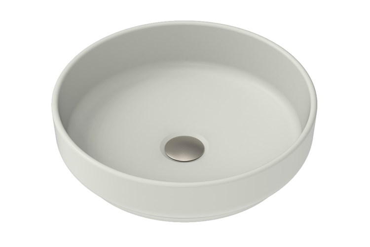 Monroe Ceramic Above Counter Basin Matte Concrete