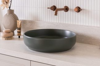 Monroe Ceramic Above Counter Basin Matte Forest