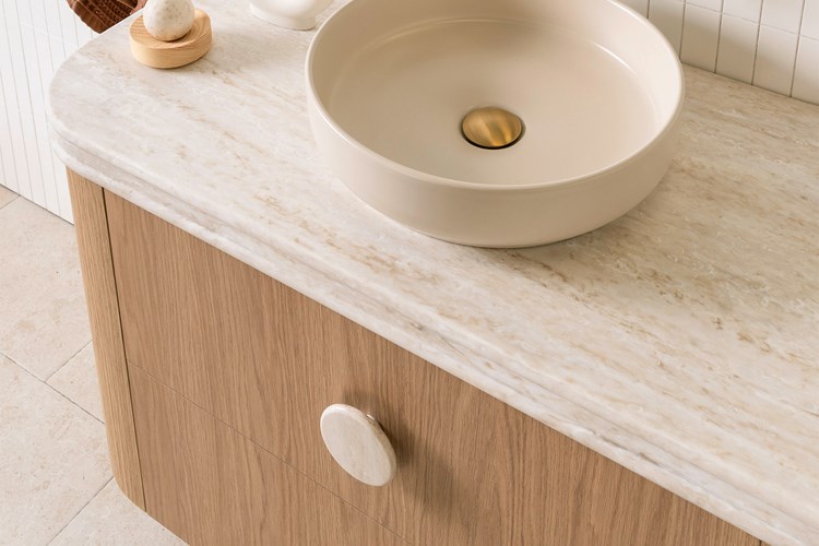 Monroe Ceramic Above Counter Basin Matte Ivory - Image 3