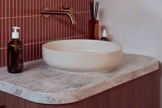 Monroe Ceramic Above Counter Basin Matte Ivory