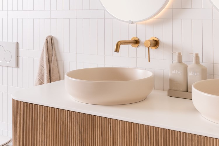Monroe Ceramic Above Counter Basin Matte Ivory - Image 2