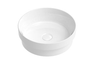 Monica Ceramic Semi Inset Basin Matte White