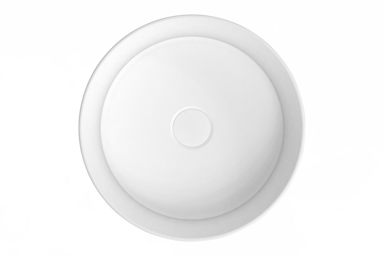 Monica Ceramic Semi Inset Basin Matte White - Image 2