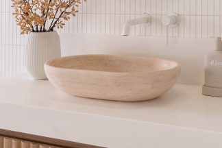 Ollie Natural Stone Above Counter Basin Travertine