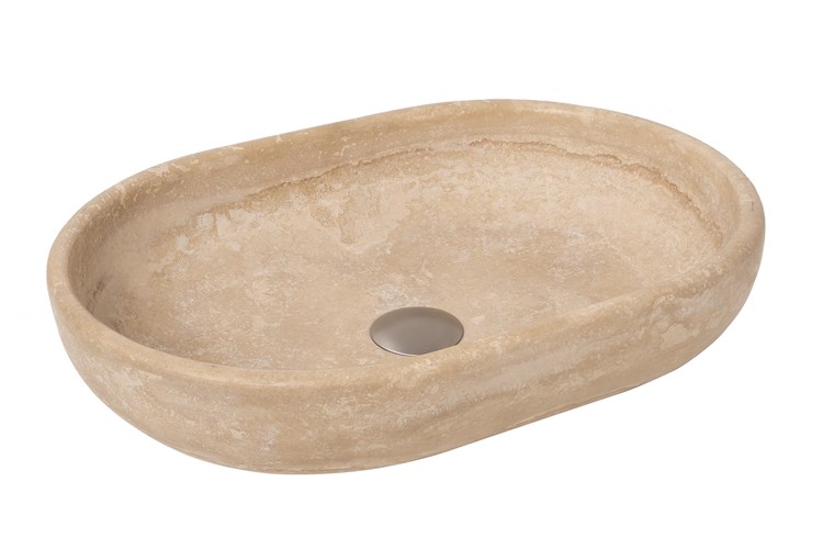 Ollie Natural Stone Above Counter Basin Travertine - Image 2