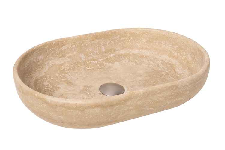 Ollie Natural Stone Above Counter Basin Travertine - Image 4