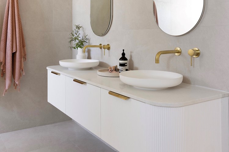 Flume Above Counter Cast Marble Basin Matte White - Image 6