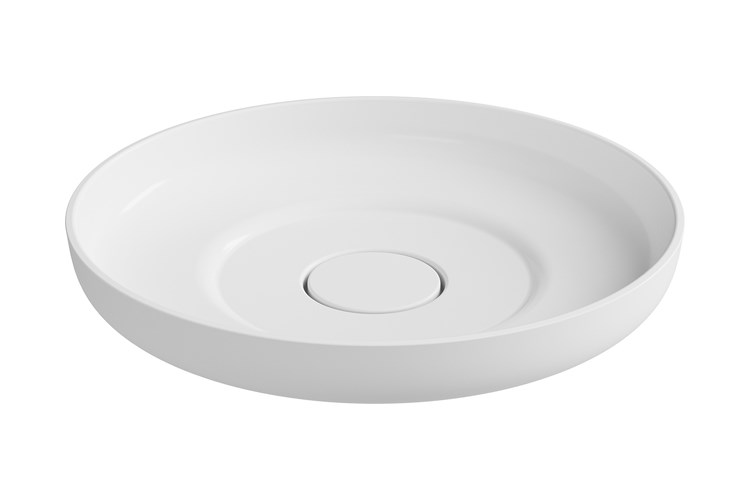 Flume Above Counter Cast Marble Basin Matte White - Image 7