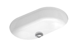 Mila Solid Surface Under Counter Basin Gloss White