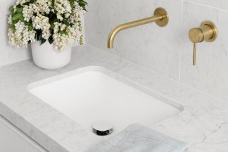 Glory Solid Surface Under Counter Basin Gloss White