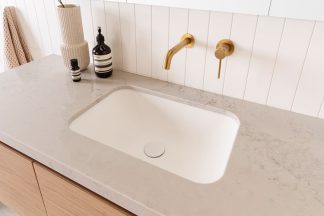 Glory Solid Surface Under Counter Basin Matte White