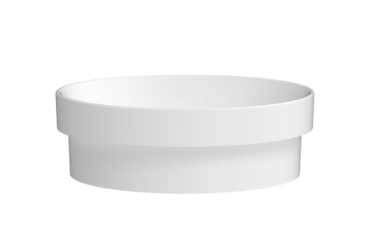 Monica Ceramic Semi Inset Basin Matte White - Image 3