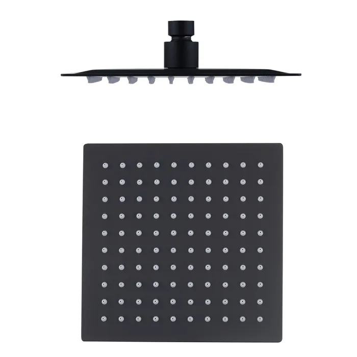 Taran Twin Shower Half Rail Matte Black - Image 2