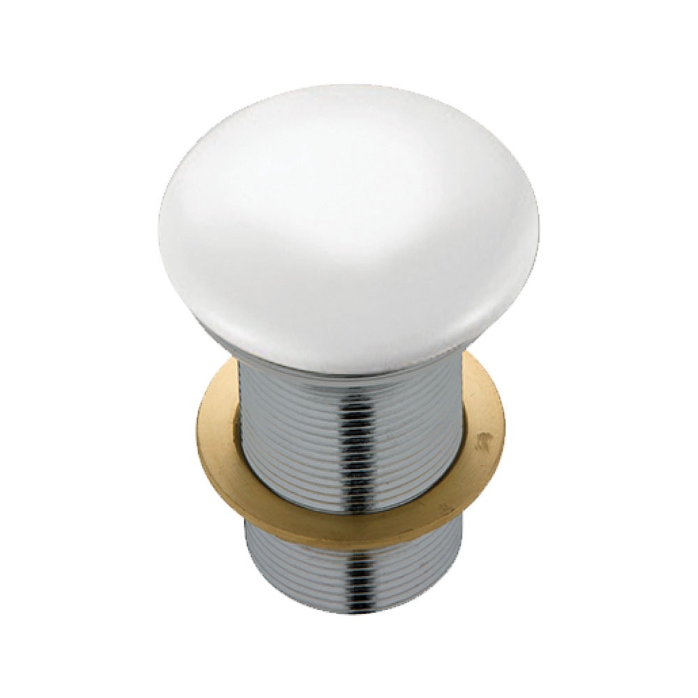 Ceramic Cap Basin Pop Up Waste 32mm Non Overflow Gloss White