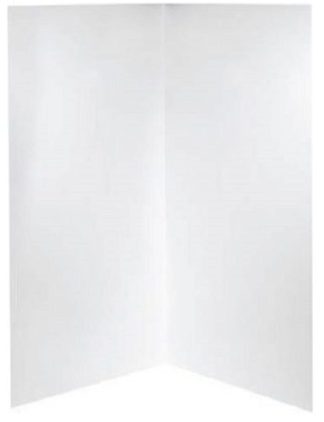 Shower Backing ABS Acrylic 2-Sided 1000 x 1000 x 2000 (H)