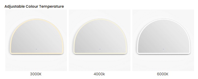 Archie White Metal Frame LED Mirror 1500 x 1000 - Image 5