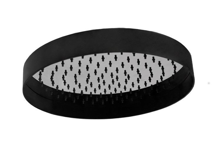 ADP Cosmopolitan Shower Rose with Shroud Matte Black