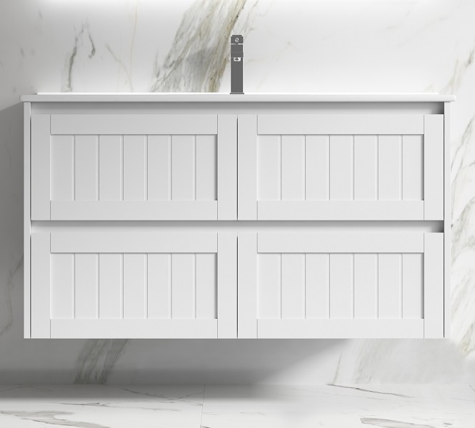Heritage PVC 1500 Vanity Finger Pull Wall Hung - Image 2